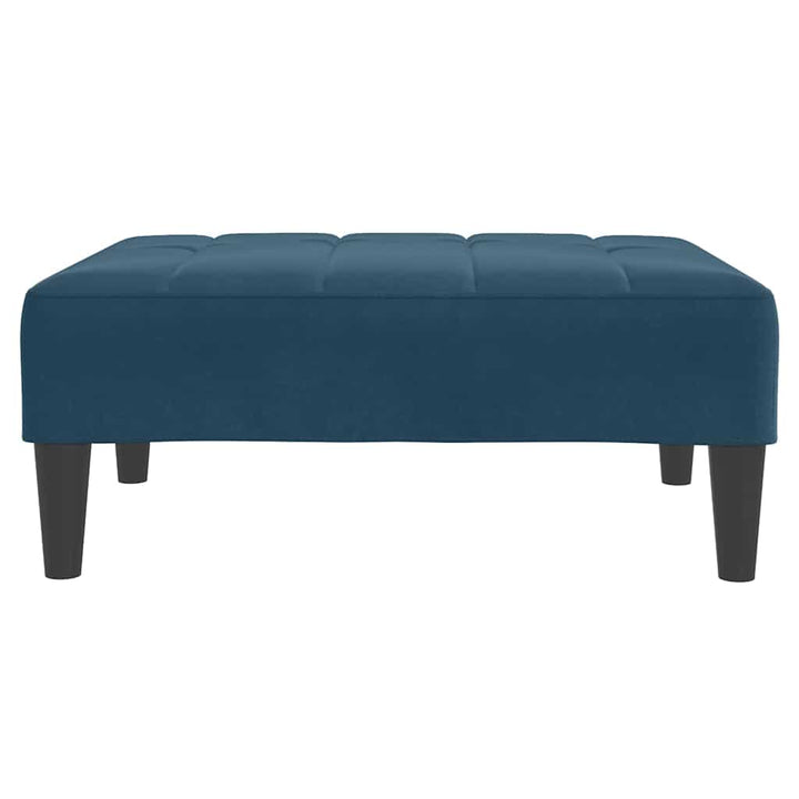 fodskammel 77x55x31 cm velour blå