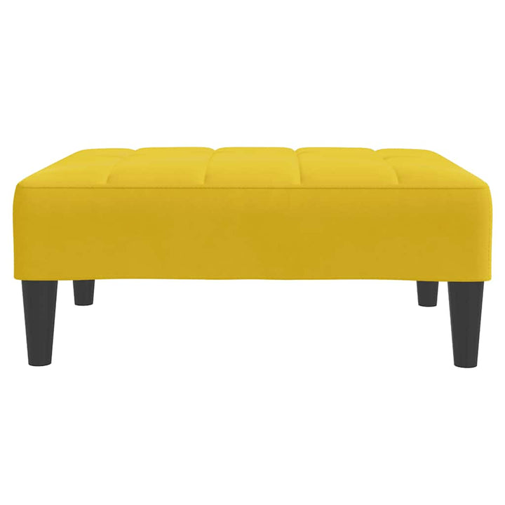 fodskammel 77x55x31 cm velour gul