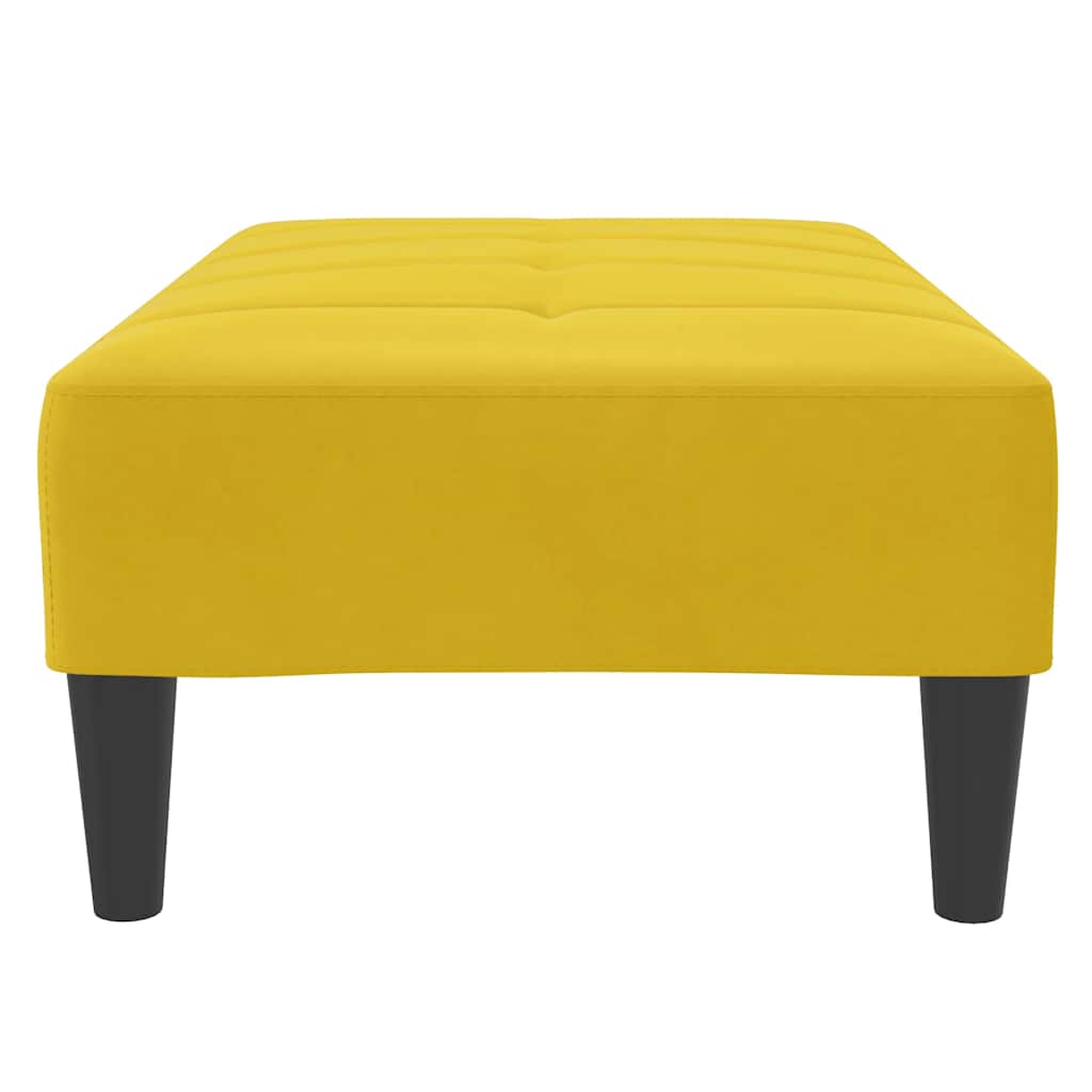 fodskammel 77x55x31 cm velour gul