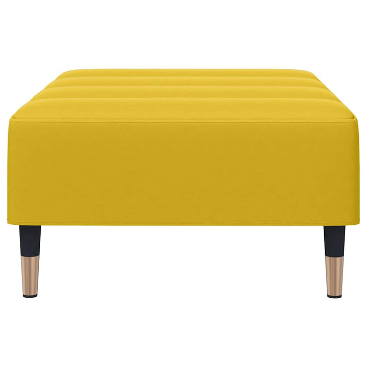 fodskammel 77x55x31 cm velour gul