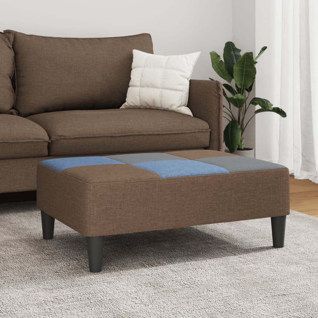 fodskammel 77x55x31 cm stof patchwork