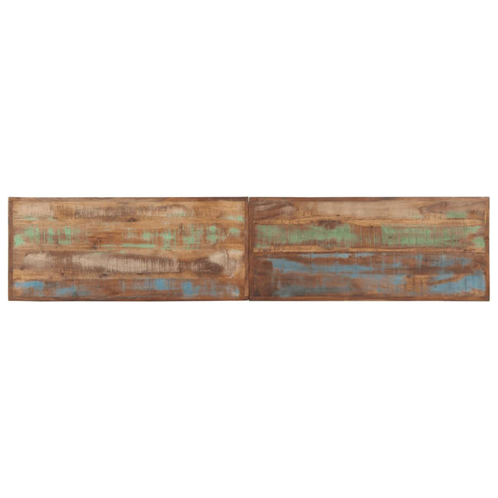 bænk 160 cm massivt genbrugstræ og stål