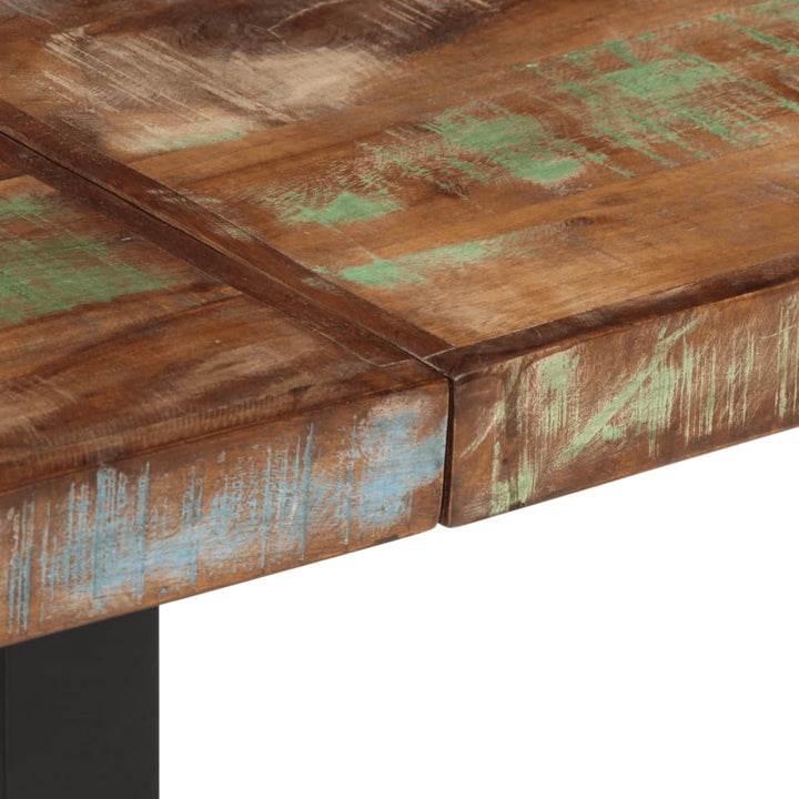 bænk 160 cm massivt genbrugstræ og stål