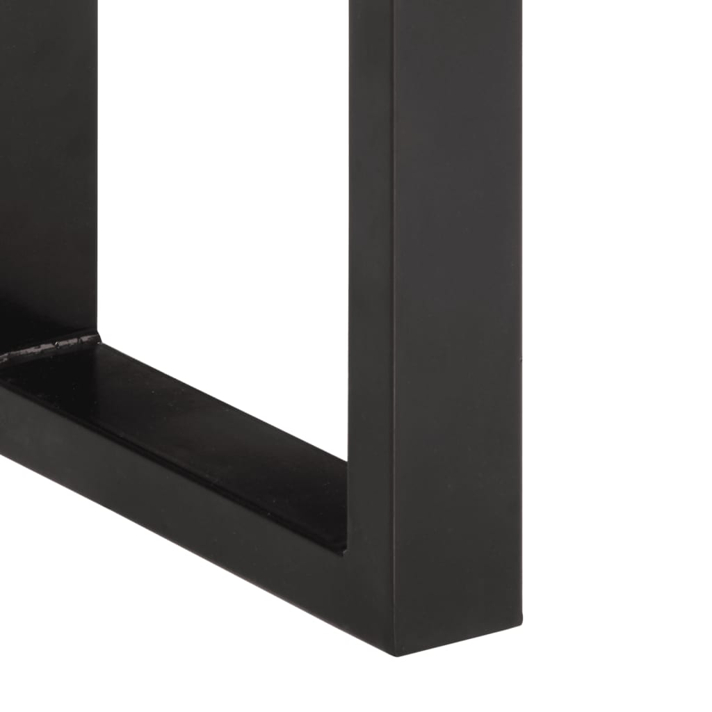 bænk 160 cm massivt genbrugstræ og stål