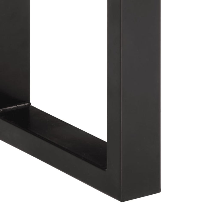 bænk 160 cm massivt genbrugstræ og stål