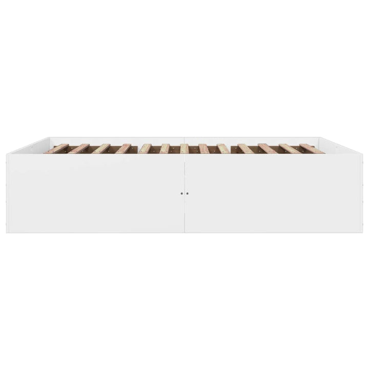 sengestel 150x200 cm konstrueret træ hvid