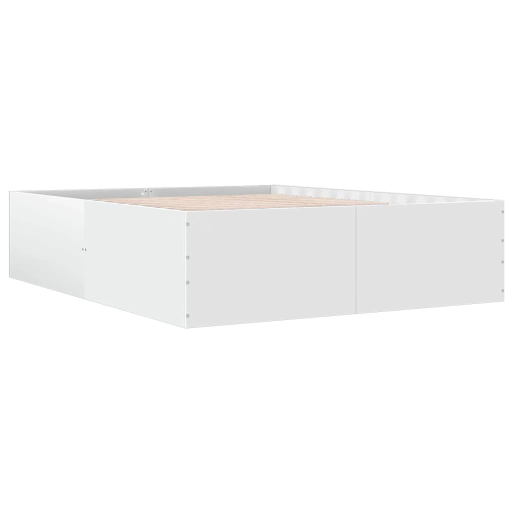 sengestel 150x200 cm konstrueret træ hvid