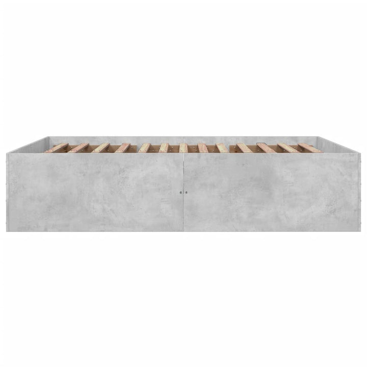 sengestel 150x200 cm konstrueret træ betongrå