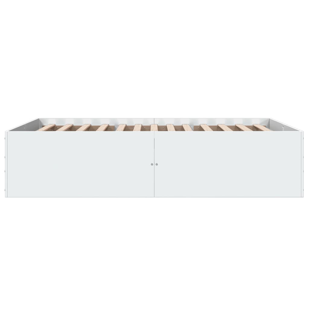 sengestel 120x200 cm konstrueret træ hvid