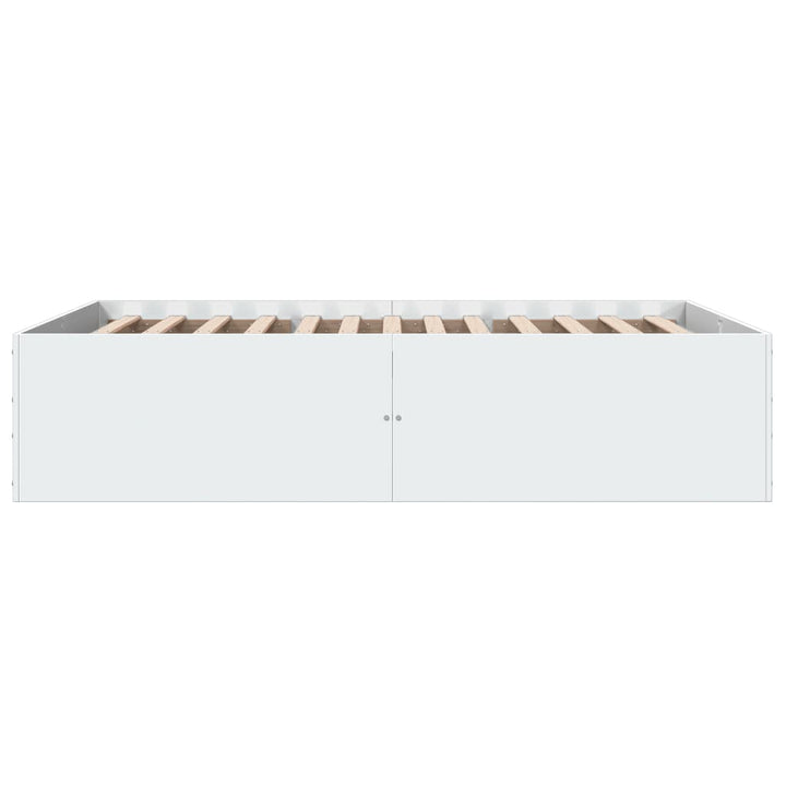 sengestel 120x200 cm konstrueret træ hvid
