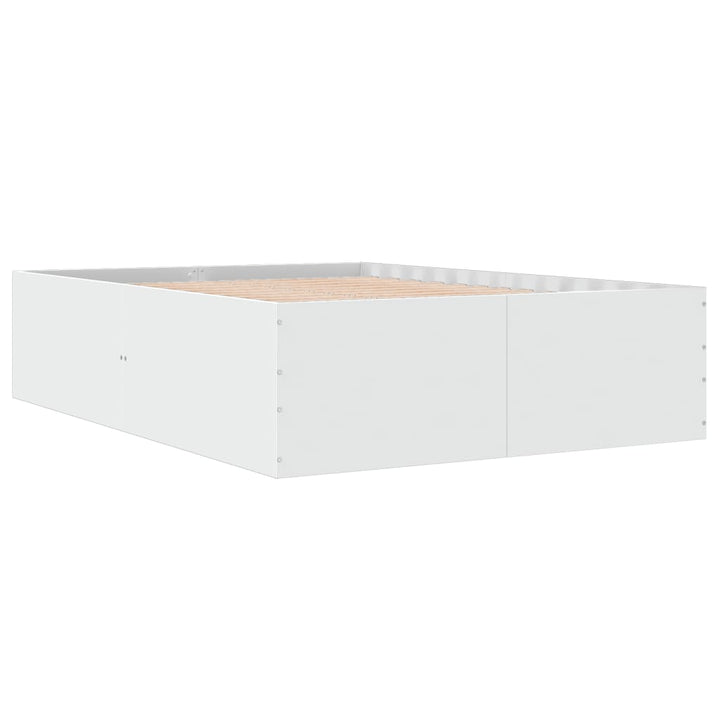 sengestel 120x200 cm konstrueret træ hvid