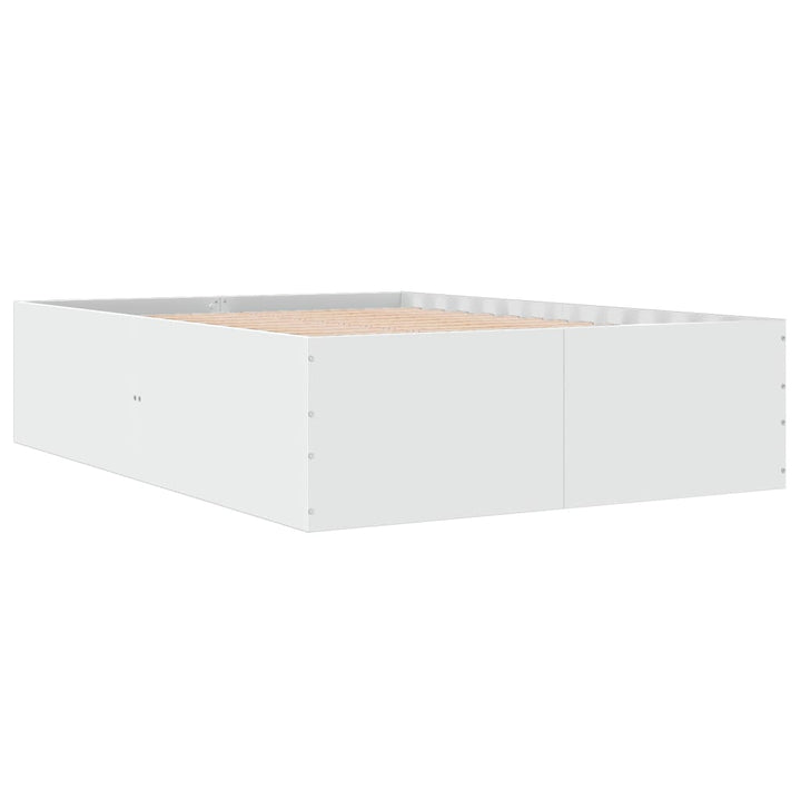 sengestel 120x190 cm konstrueret træ hvid
