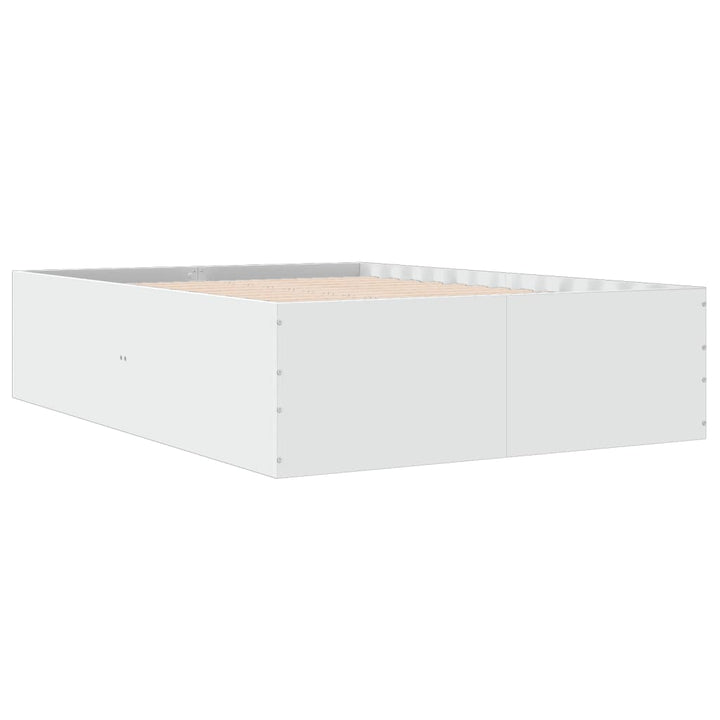 sengestel 120x190 cm konstrueret træ hvid