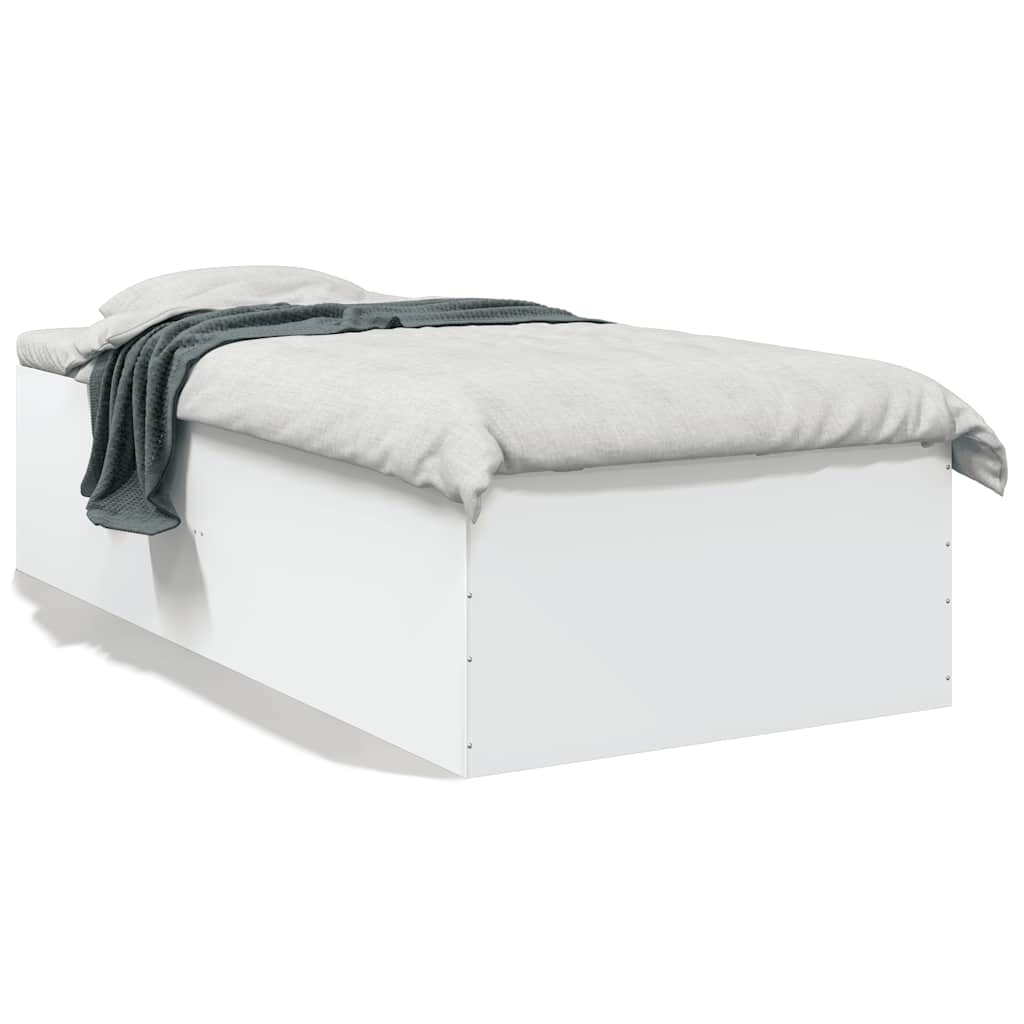 sengeramme 100x200 cm konstrueret træ hvid
