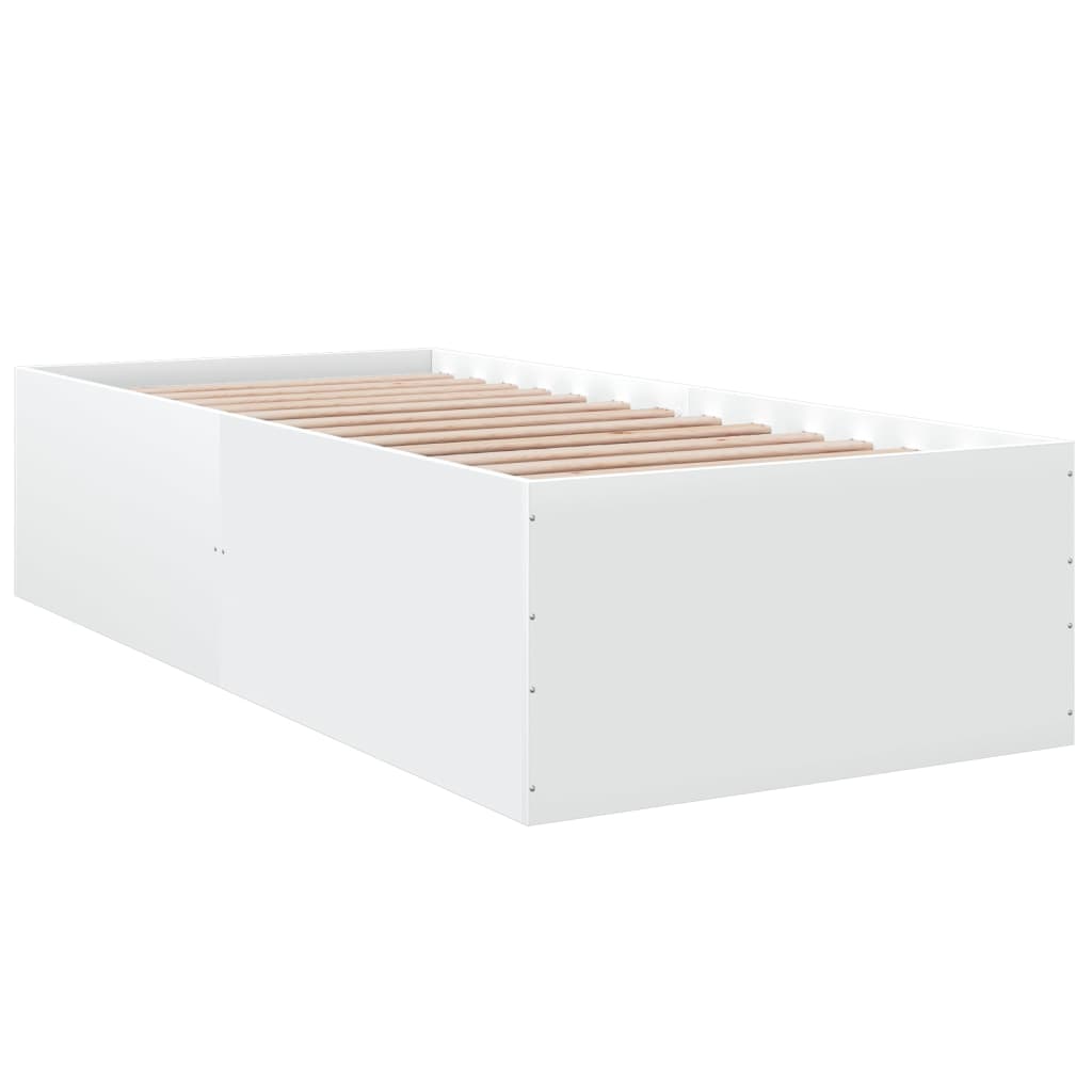 sengeramme 100x200 cm konstrueret træ hvid