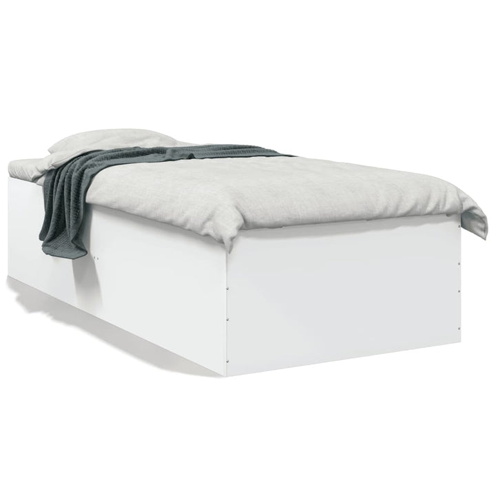 sengeramme 90x200 cm konstrueret træ hvid
