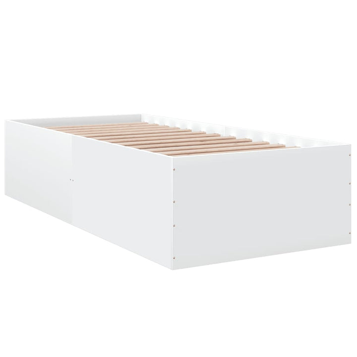 sengeramme 90x200 cm konstrueret træ hvid