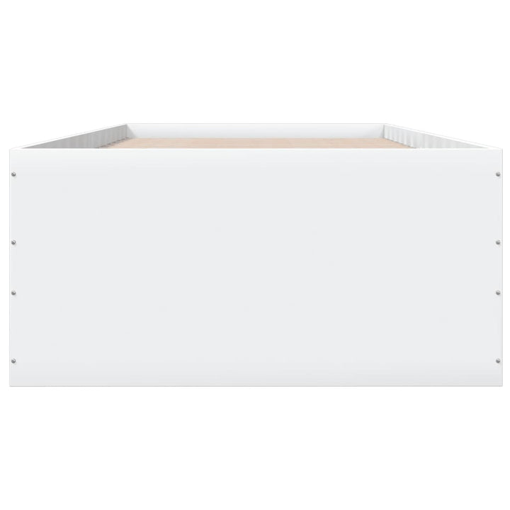 sengeramme 90x200 cm konstrueret træ hvid