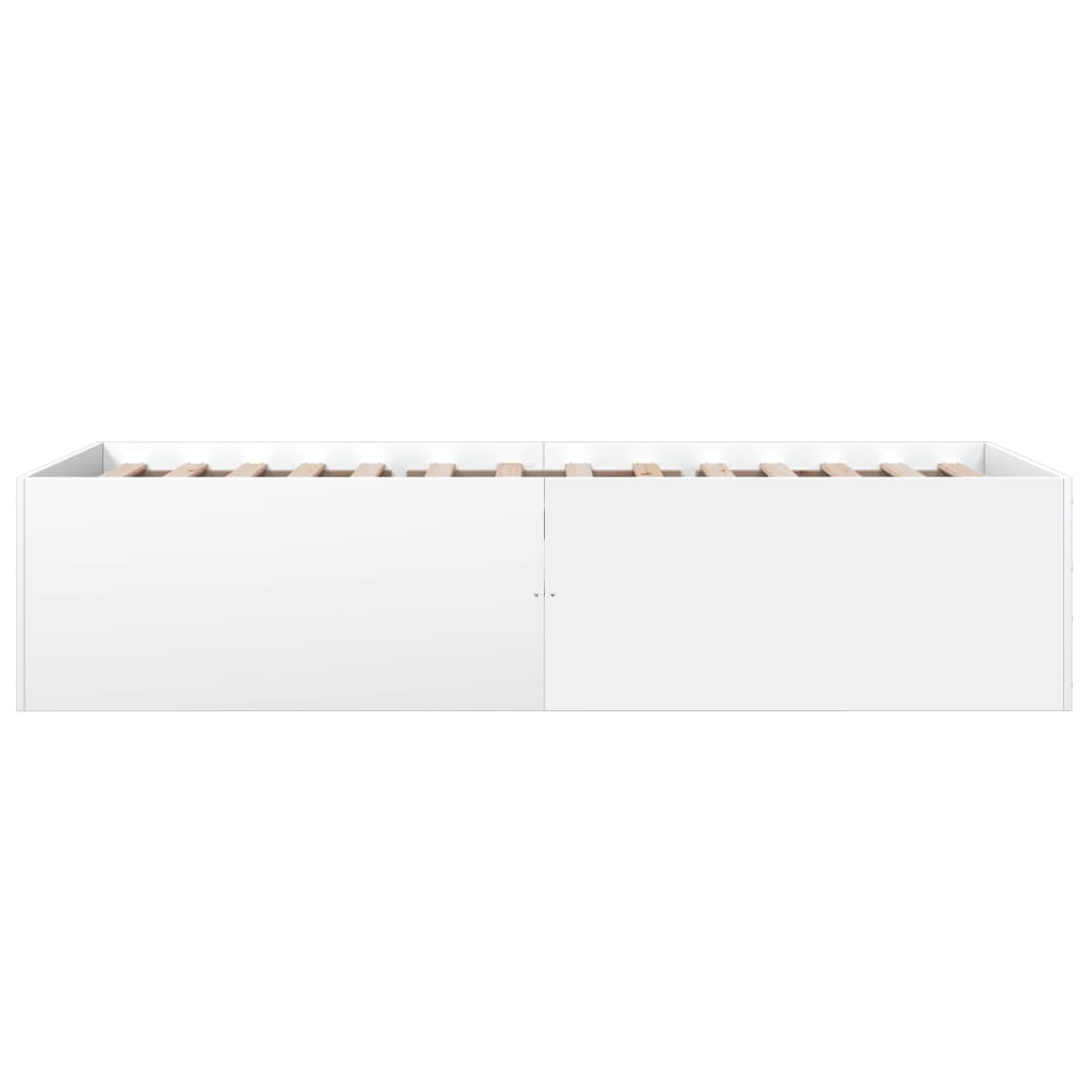 sengeramme 90x200 cm konstrueret træ hvid