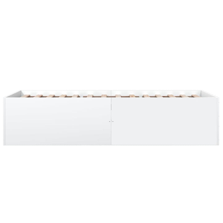 sengeramme 90x200 cm konstrueret træ hvid
