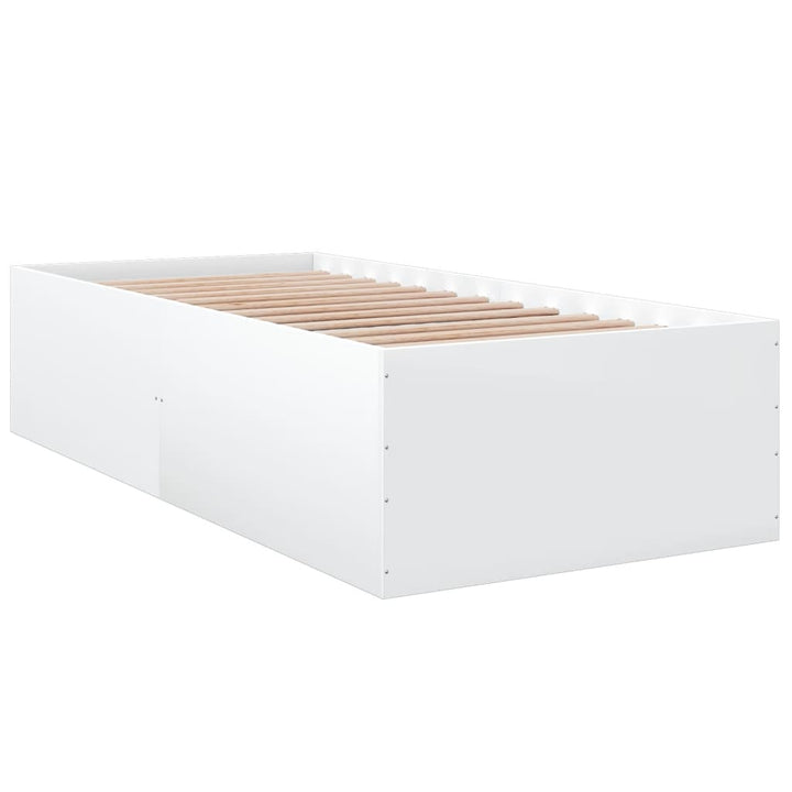 sengeramme 90x200 cm konstrueret træ hvid