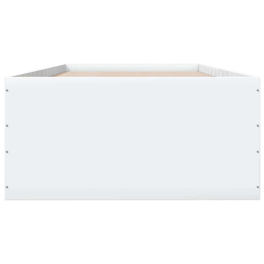 sengeramme 90x190 cm konstrueret træ hvid