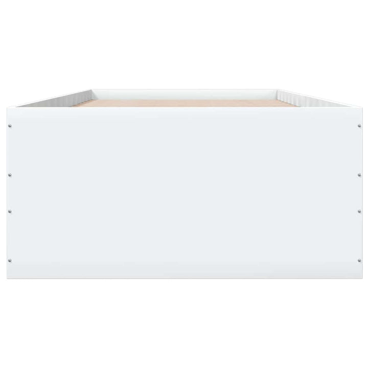 sengeramme 90x190 cm konstrueret træ hvid
