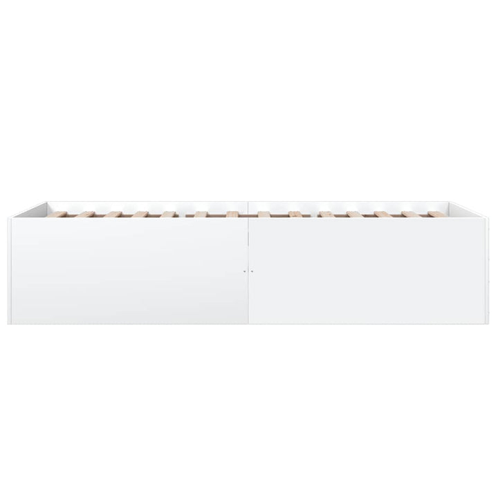sengeramme 90x190 cm konstrueret træ hvid
