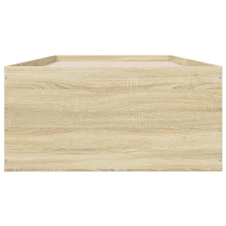 sengeramme 90x190 cm konstrueret træ sonoma-eg