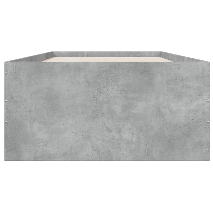 sengeramme 90x190 cm konstrueret træ betongrå