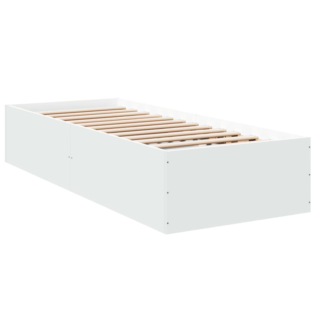 sengeramme 100x200 cm konstrueret træ hvid
