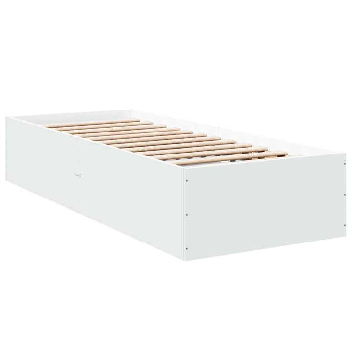 sengeramme 100x200 cm konstrueret træ hvid