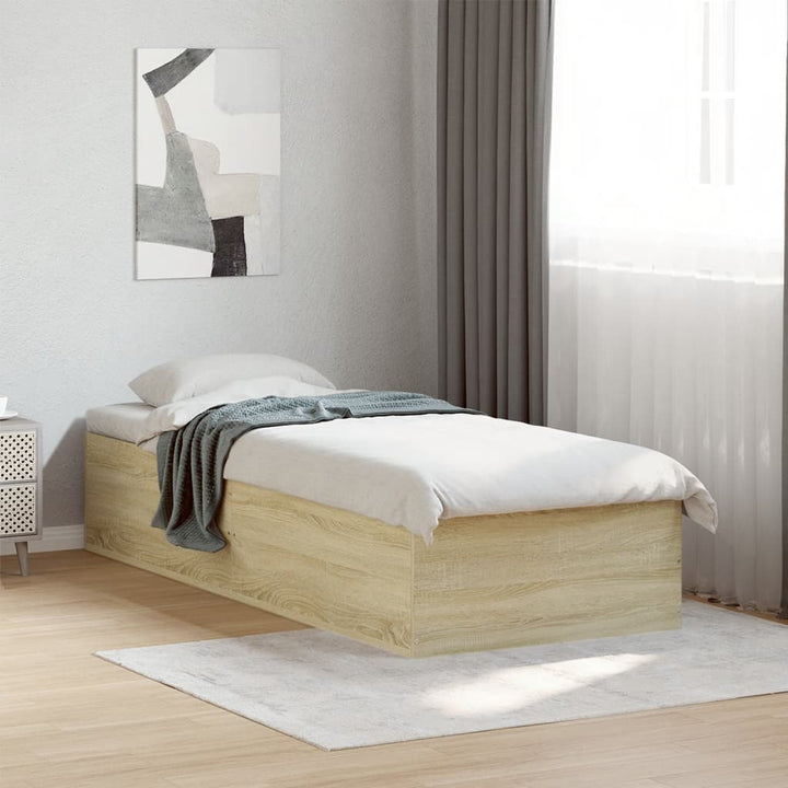 sengeramme 100x200 cm konstrueret træ sonoma-eg