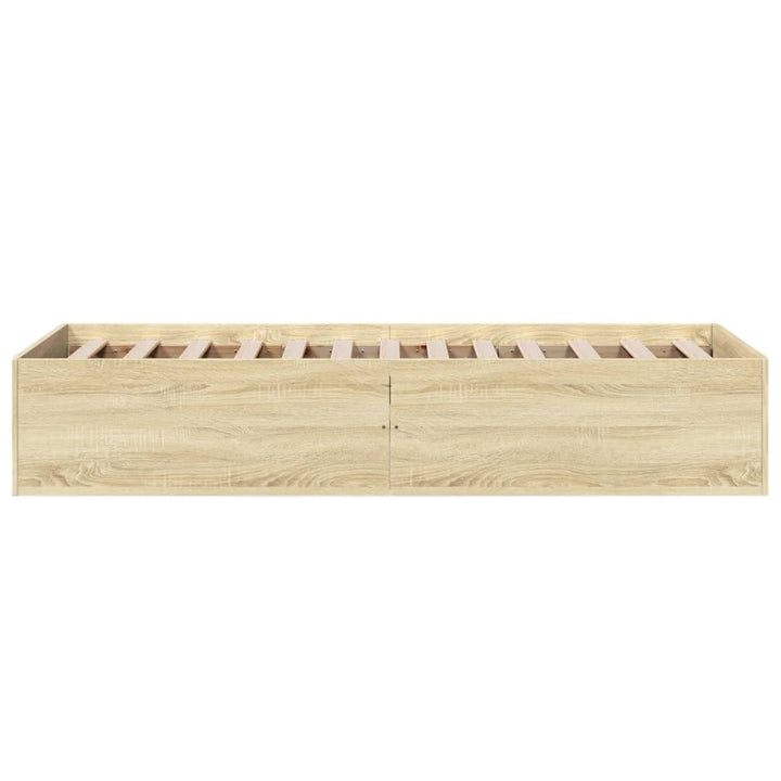 sengeramme 100x200 cm konstrueret træ sonoma-eg