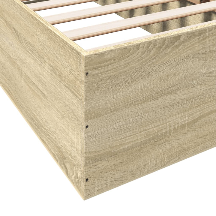 sengeramme 100x200 cm konstrueret træ sonoma-eg