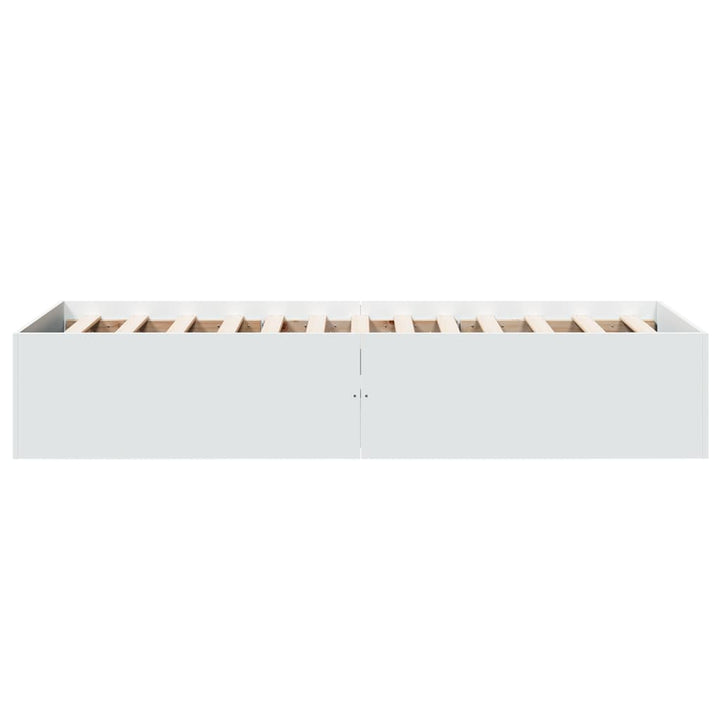 sengeramme 90x200 cm konstrueret træ hvid