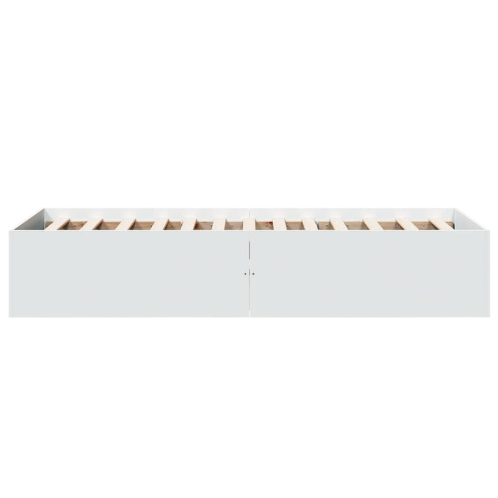 sengeramme 90x190 cm konstrueret træ hvid