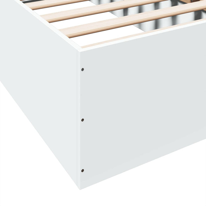 sengeramme 90x190 cm konstrueret træ hvid