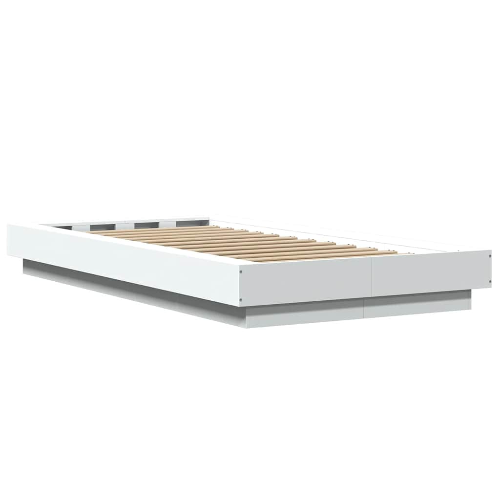 sengeramme 100x200 cm konstrueret træ hvid