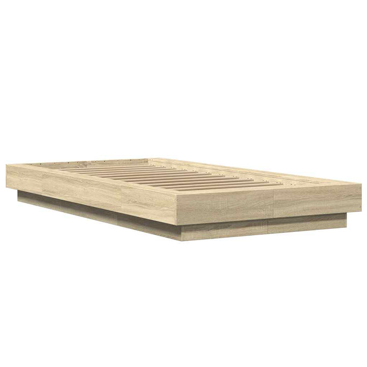 sengeramme 100x200 cm konstrueret træ sonoma-eg