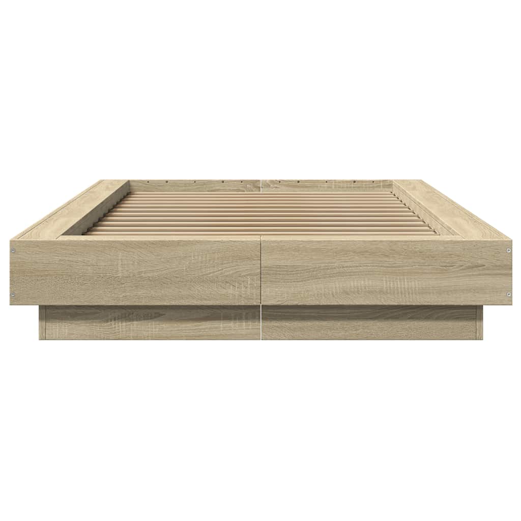 sengeramme 100x200 cm konstrueret træ sonoma-eg