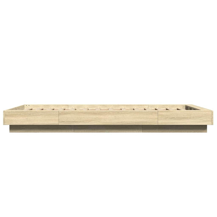 sengeramme 100x200 cm konstrueret træ sonoma-eg
