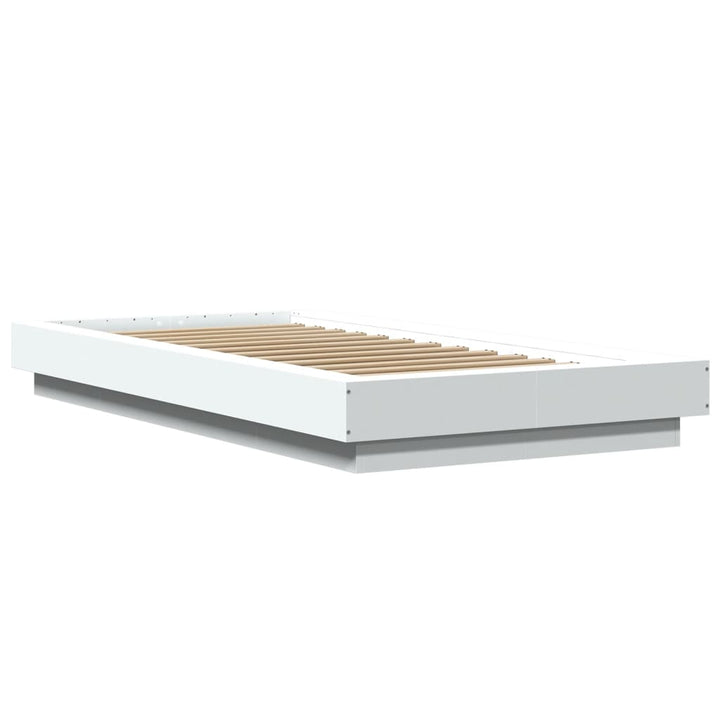 sengeramme 90x200 cm konstrueret træ hvid