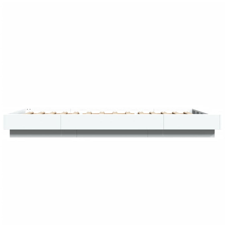sengeramme 90x200 cm konstrueret træ hvid