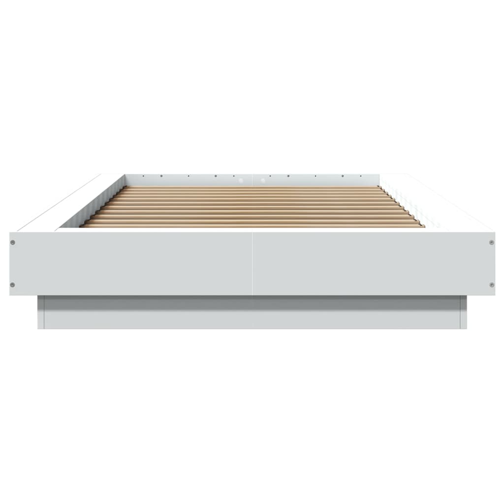 sengeramme 90x190 cm konstrueret træ hvid