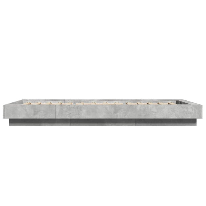sengeramme 90x190 cm konstrueret træ betongrå