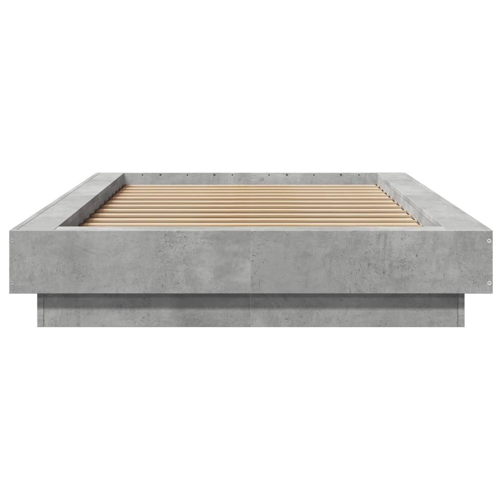 sengeramme 75x190 cm konstrueret træ betongrå