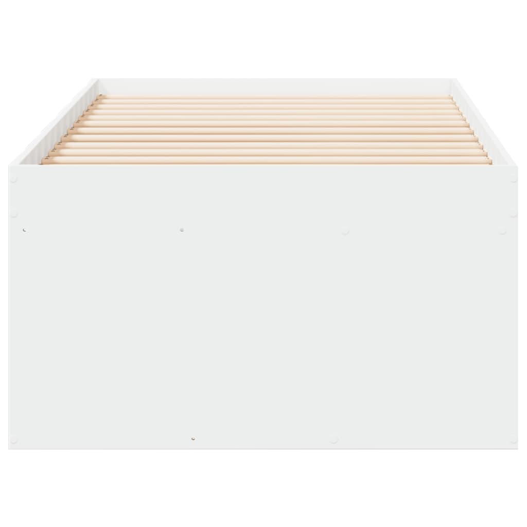 daybed med skuffer uden madras 100x200 cm hvid