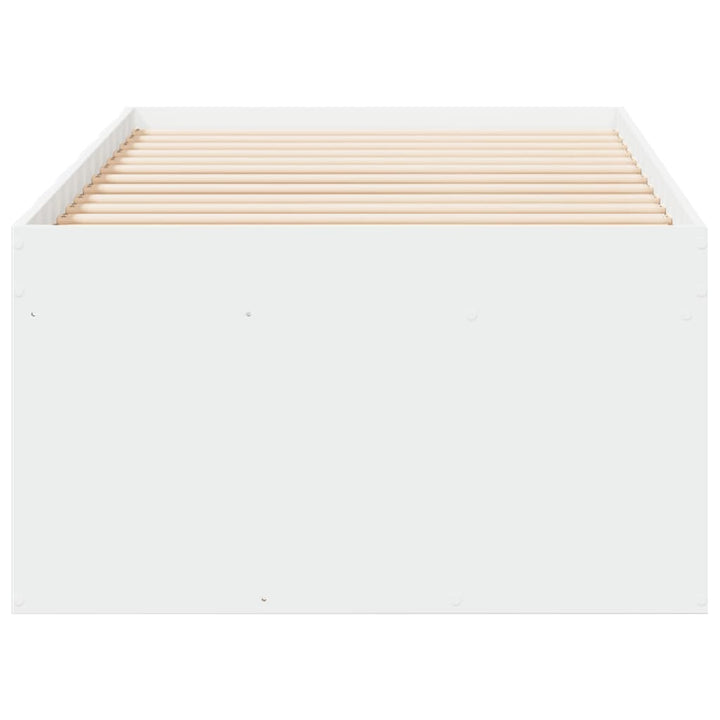 daybed med skuffer uden madras 100x200 cm hvid