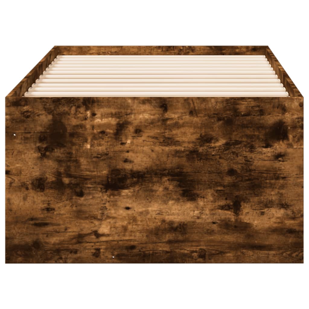 daybed med skuffer uden madras 100x200 cm røget eg